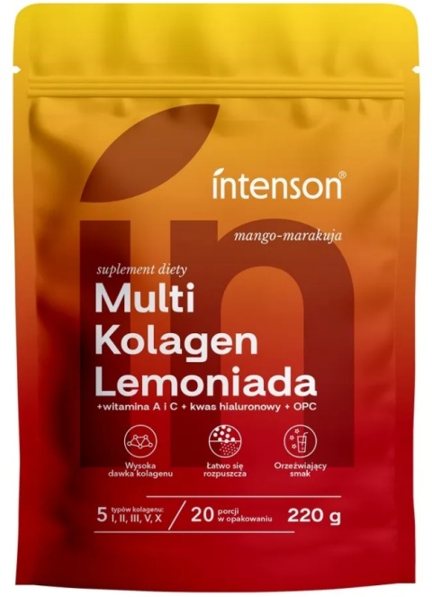 INTENSON Multi kolagen o smaku mango-marakuja 220 g