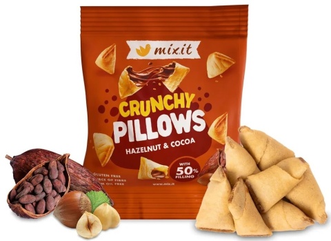 MIXIT Chrupiące poduszki Orzech laskowy kakao 30g