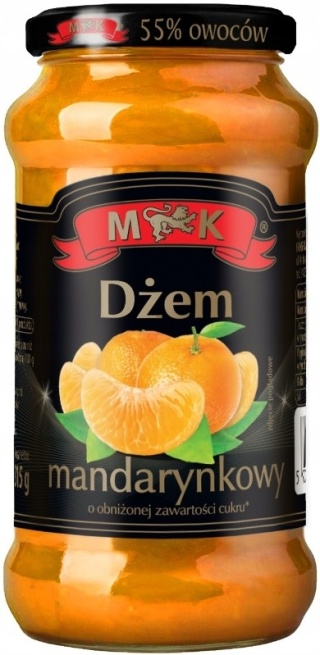 MK DŻEM MANDARYNKOWY O OBNIŻONEJ ZAWARTOŚCI CUKRU 315G