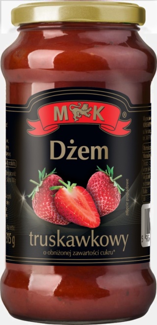 MK DŻEM TRUSKAWKOWY O OBNIŻONEJ ZAWARTOŚCI CUKRU 315G