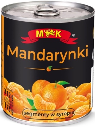 MK MANDARYNKI SEGMENTY W SYROPIE 312G