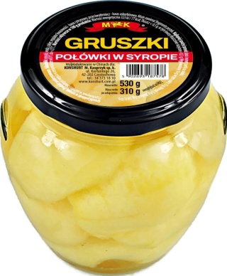 MK GRUSZKI POŁÓWKI W SYROPIE 530G