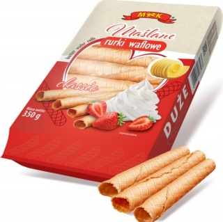 MK MAŚLANE RURKI WAFLOWE 350G