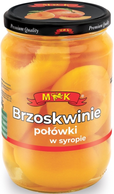 MK CHOICE BRZOSKWINIE POŁÓWKI W SYROPIE 680G