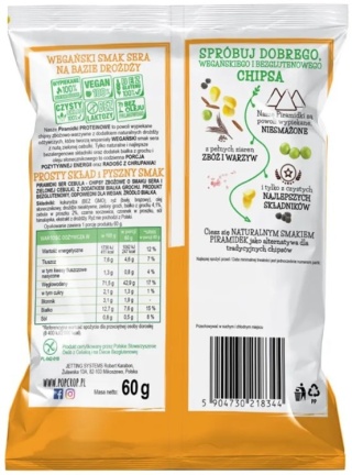 POPCROP Piramidki proteinowe serowo-cebulowe 60g