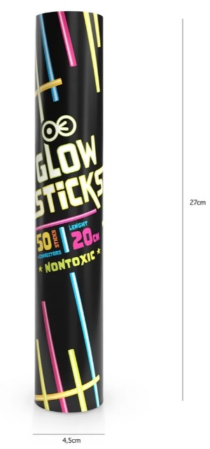 PartyPal Bransoletki fluorescencyjne 50szt.