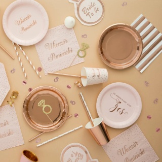 PartyPal Słomki rose gold 10szt.