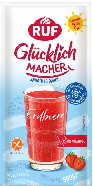 RUF Glucklich Macher Napój w proszku Truskawka 46g