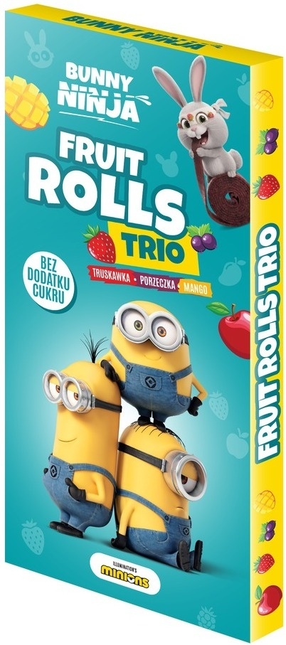 Bunny Ninja FRUIT TRIO ROLLS MINIONKI 45 g