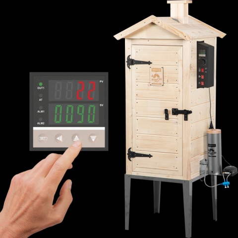 BROWIN Wędzarnia drewniana elektryczna dragON WOOD E21