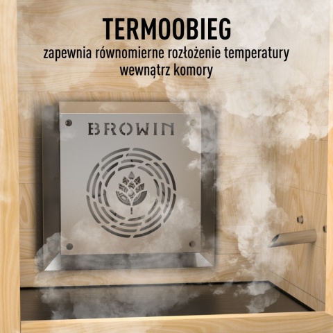 BROWIN Wędzarnia drewniana elektryczna dragON WOOD E21
