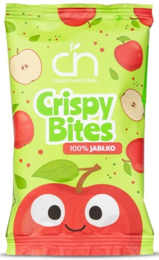 CRISPY NATURAL Jabłko 100% Suszone płatki jabłek 14g