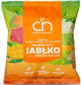 CRISPY NATURAL Jabłko o smaku mango i matchy musujące 18g
