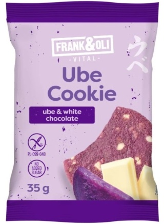 FRANK&OLI Ciastko Ube White chocolate 35g