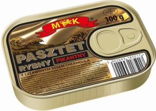 MK PASZTET RYBNY PIKANTNY Z SOSEM CHERMOULA 100G