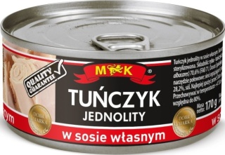 MK TUŃCZYK JEDNOLITY W SOSIE WŁASNYM 170G