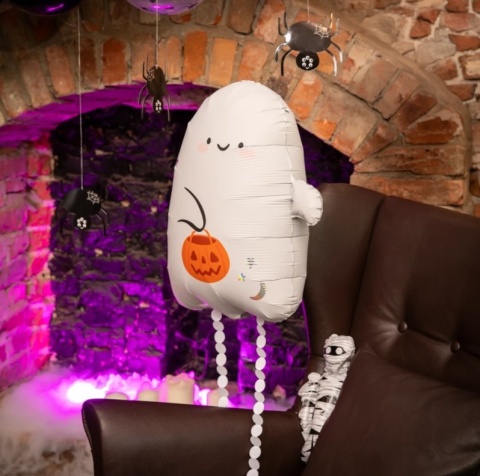 PartyPal Balon foliowy stojący Duszek Halloween Spooky Friends