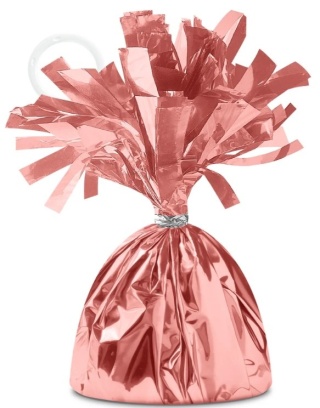 PartyPal Ciężarek do balonów rose gold błyszczący