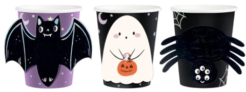 PartyPal Kubek Halloween Spooky Friends 270ml 6szt DIY