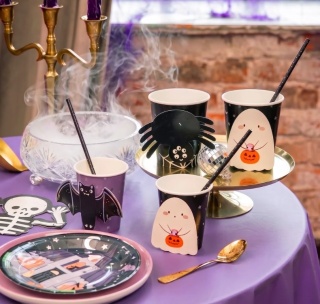 PartyPal Kubek Halloween Spooky Friends 270ml 6szt DIY