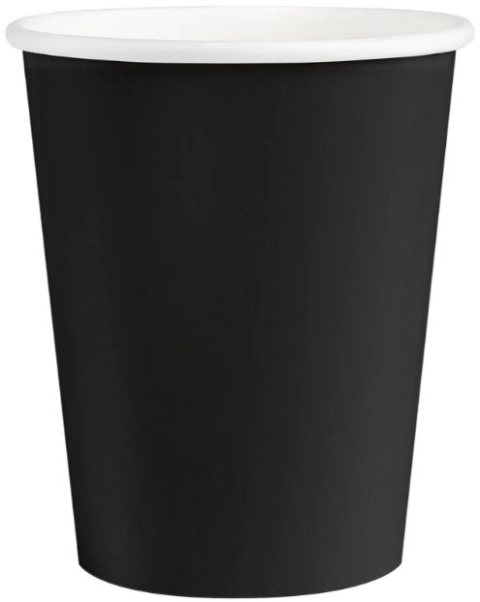 PartyPal Kubek czarny 220ml 6szt