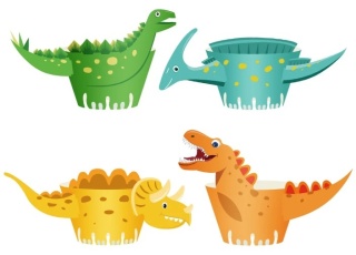 PartyPal Papilotki do muffinek Dinozaury DIY 8szt.