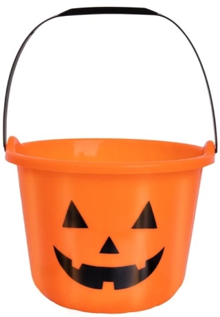 PartyPal Halloween wiaderko na cukierki plastikowe