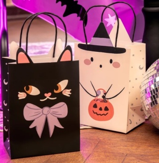 PartyPal Torebka na prezenty Kot Halloween Spooky Friends