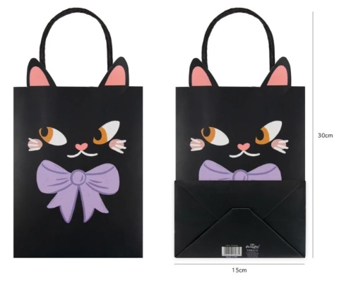 PartyPal Torebka na prezenty Kot Halloween Spooky Friends