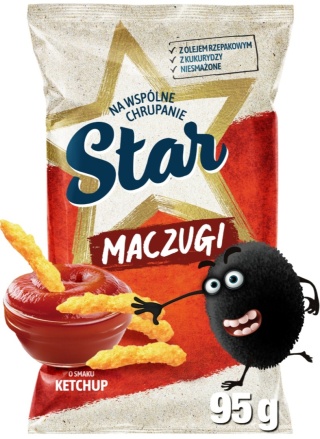 STAR Chrupki kukurydziane Maczugi Ketchup 95G