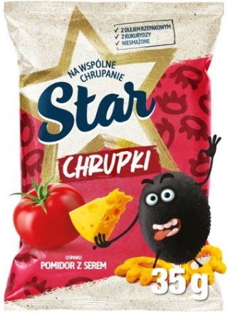 STAR Chrupki kukurydziane o smaku pomidora z serem 35G