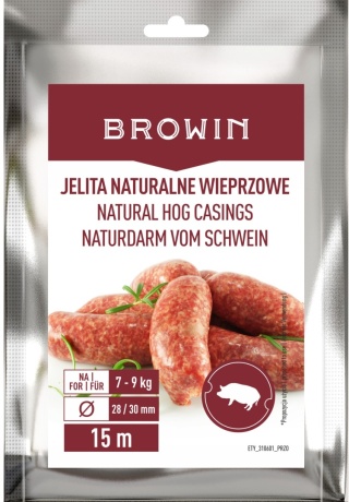 BROWIN Jelita naturalne wieprzowe kaliber 28/30mm 15m