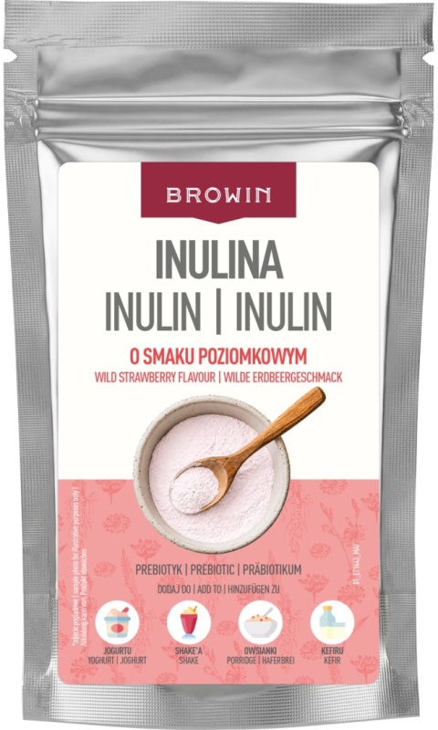 BROWIN Inulina o smaku poziomki 100g