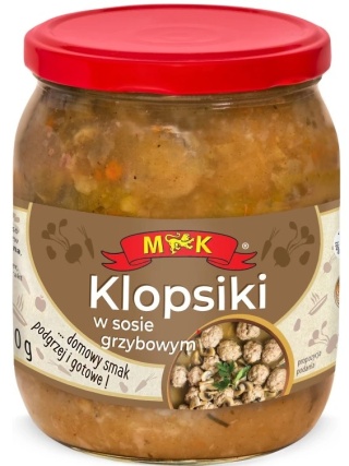 MK KLOPSIKI W SOSIE GRZYBOWYM 500G