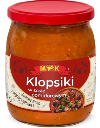 MK KLOPSIKI W SOSIE POMIDOROWYM 500G
