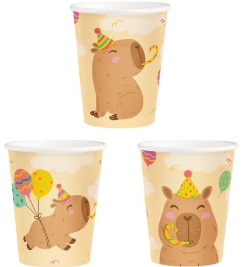 PartyPal Kubek Kapibara 270ml 6szt