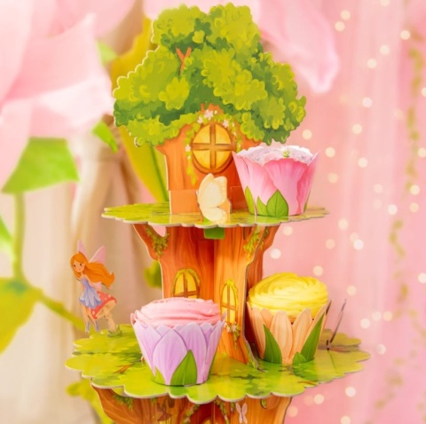 PartyPal Papilotki do muffinek Wróżki 12szt zestaw
