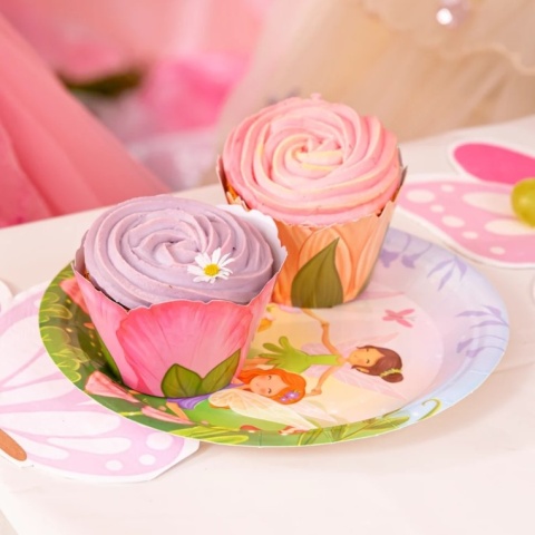 PartyPal Papilotki do muffinek Wróżki 12szt zestaw