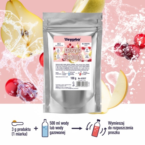 VSYPTO o smaku gruszka żurawina 100g